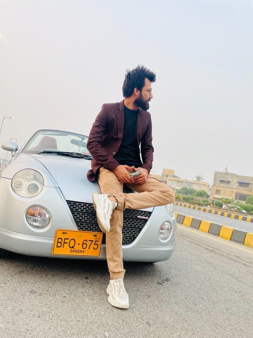 Sitting on Bubbly the car