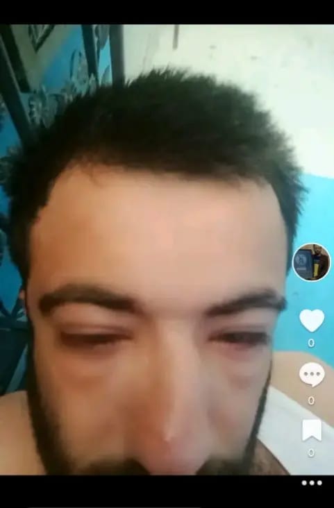TikTok private video lying down